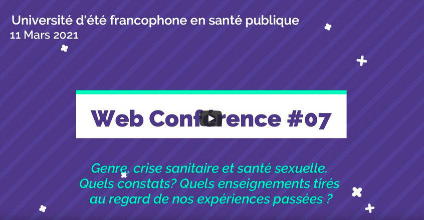 Webinaire : Genre, crise sanitaire et santé sexuelle