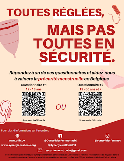 Enquête Précarité menstruelle en Wallonie