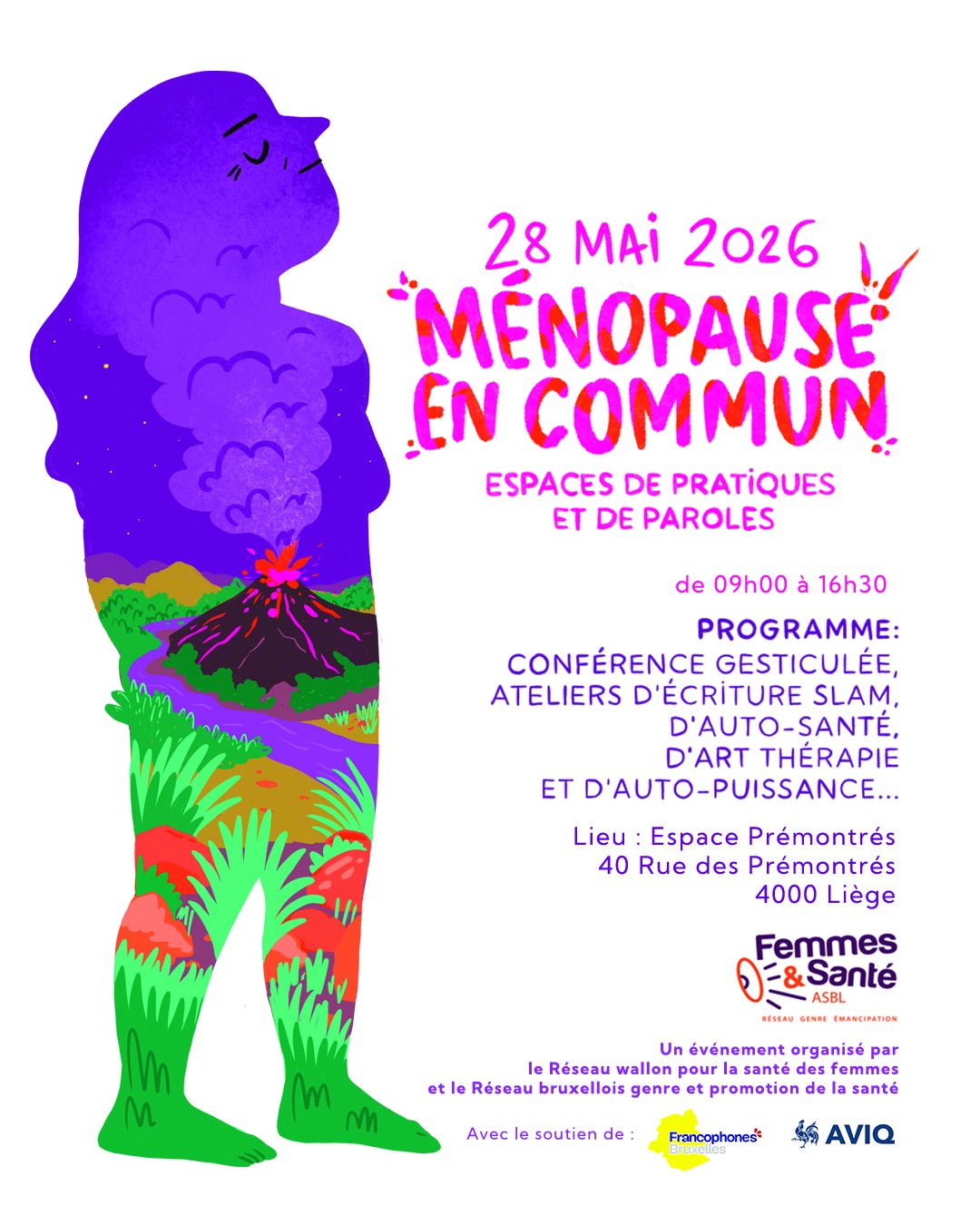 Femme qui représente la ménopause par métaphore